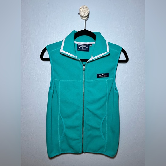 LAUREN JAMES CO. PREPTEC BLAKELY FLEECE TEAL VEST. SIZE XS - Picture 1 of 11